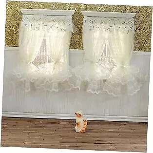  Miniature Dollhouse Accessories On 1/12 Multi-layered Lace & Tulle Curtains • $21.45