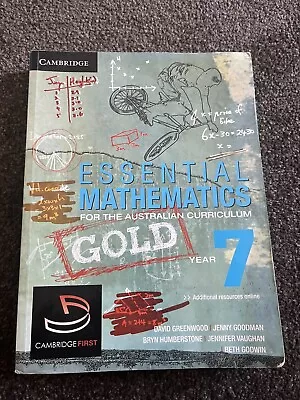 Cambridge Essential Mathematics For The Australian Curriculum Year 7 Textbook • $35