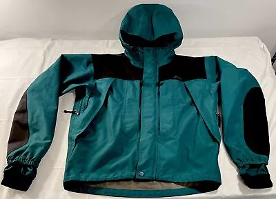L.L. BEAN Size Mens Med Fly Fishing Gore-Tex Waterproof Hooded Nylon Jacket • $45