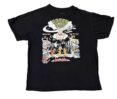 Green Day Dookie Album Cover T-shirt Mens Large Black Crew Neck  Band Shirt • $24.99