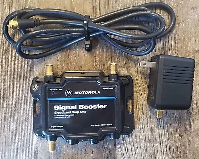 484095-001 Motorola Signal Booster Broadband Drop Amp W/AC Power Adapter + Cable • $23.99