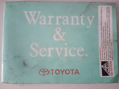 Toyota Landcruiser 80 Series Warranty And Service Booklets - Book Manual • $25