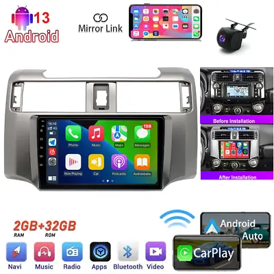 Fits For 2009-2019 Toyota 4Runner Apple Carplay Radio Android 13 GPS NAVI WIFI  • $134.80