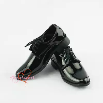 1/4 1/3 Uncle ID75 BJD Doll Casual PU Leather Suit Shoes Patent Black / White • $21.17