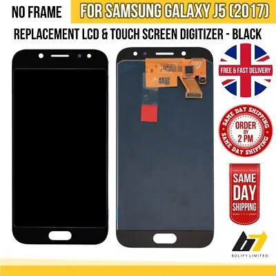 For Samsung J5 SM-J530 2017 Replacement LCD Touch Screen Display Assembly Black • £13.79