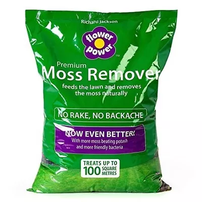 Richard Jackson Flower Power Moss Remover & Lawn Feeder Organic Premium High • £34.99