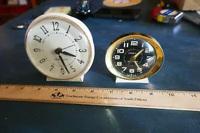 Vintage Pair Westclox Alarm Clocks Lot 24-5-B • $12