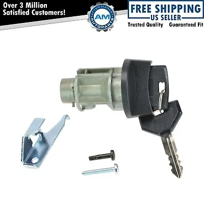 For Jeep Grand Cherokee Dodge Caravan Ram Ignition Lock Cylinder W/Key Black NEW • $21.88