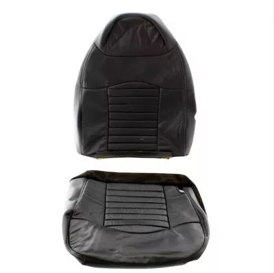 Front Driver Black Harley-Davidson Leather Seat Cover No Arm Rest For 99-04 F150 • $360.99