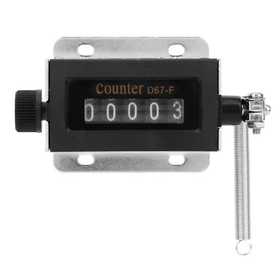 D67F 5 Digit Mechanical Resettable Manual Hand Pull Stroke Tally Counter • $9.83