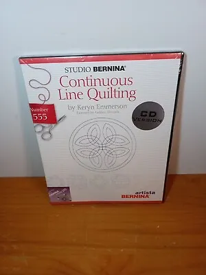 Studio Bernina CD VERSION Embroidery Designs Continuous Line Quilting 555  Rom • $39.99