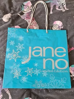 Jane Norman Blue Winter Limited Edition Shopping Tote Bag. Retro Vintage Y2K • £2.50