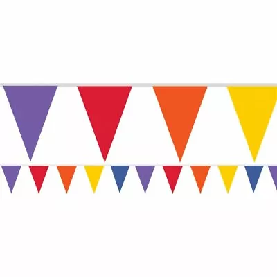 Pride Rainbow Colour 4.5 Metre Paper Bunting Flags Party Decoration Celebration • £3.89