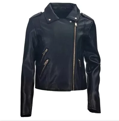 £12 • Buy FIRETRAP Faux Leather Jacket - Age 9-10 Years *New With Tags* Girls Child Bnwt 