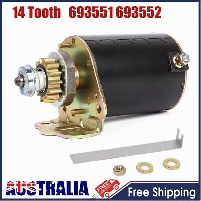 Aus Starter Motor For Stratton Heavy Duty Ride On Mower 14 Teeth 693551 693552 • $52.25