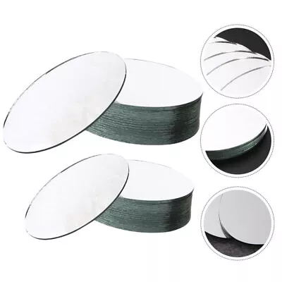 20 Pcs Scrapbooking Mirror Small Mirror Tiles Round  Mirror Tiles • $10.63