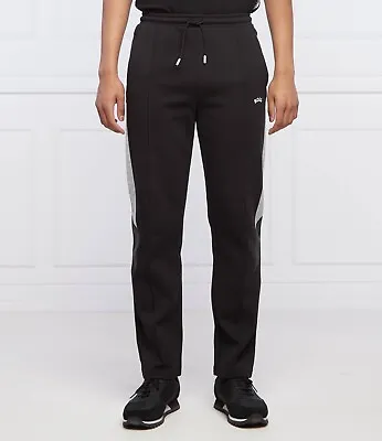 $73.30 • Buy Hugo Boss Mens Black Tracksuit Bottoms Pants Athleisure REGULAR FIT Size S Small