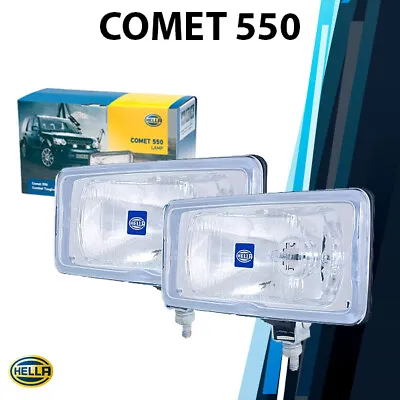 (Pair)Hella Comet 550 Driving Lamp Clear Lens 1FD 005 700-473 Halogen Spot Light • $169