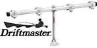 Driftmaster T250 4 Place Trolling Bar With Bases Fits 3/8  Rod Holders • $343.46