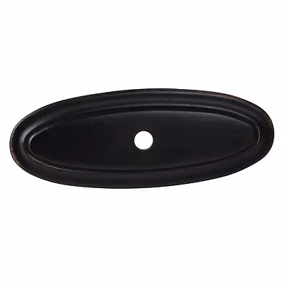 GlideRite 3  Thin Oblong Cabinet Knob Backplate Oil Rubbed Bronze - 1034-ORB-1 • $3.99