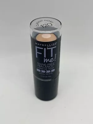 Maybelline Fit Me Shine Free + Balance Stick Foundation 120 CLASSIC IVORY Sealed • $9.88