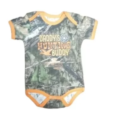 Mossy Oak Daddy's Hunting Buddy Camouflage One Piece Outfit  24 Months • $18