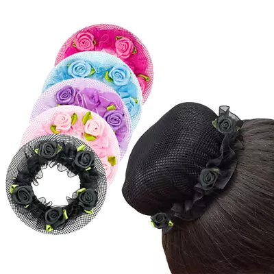 Ballet Hair Accessories Dance Skating Crochet Hair Net Bun Cover Snood NET • £2.39