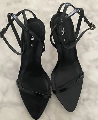 Zara Thin Strappy Heeled Sandals  • $50
