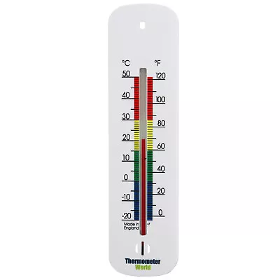 Wall Thermometer - Indoor Outdoor Garden Greenhouse Home Office Room - IN-145 • £3.50