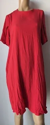 Stockholm Atelier & Other Stories Red Dress Euro 36 Or 8 To 10 New With Tags • $39.95