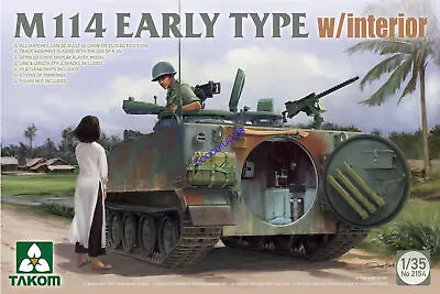$38.19 • Buy Takom 2154 1/35 M114 Early & Late Production (2-in-1) W/Interior Model Kit