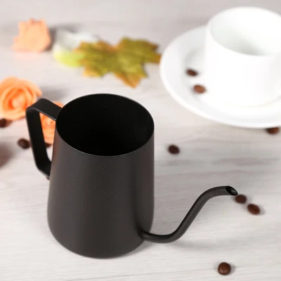 $24.92 • Buy Black Stainless Steel Pour Coffee Drip Pot Kettle With Long Over Gooseneck Spout