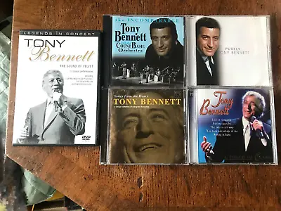 5 Tony Bennett CD/DVD Bundle Incomparable Songs From The Heart A Touch Of Class • £7.49