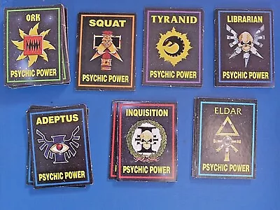 Games Workshop Warhammer 40K 2nd Edition Psychic Power Cards Multi-List Oop • £7.50