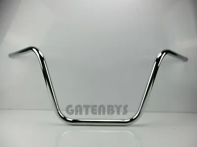 Chrome Motorcycle 7/8  Handlebar 10  RISE LOW RIDER Custom Cruiser Chopper Honda • $66.33