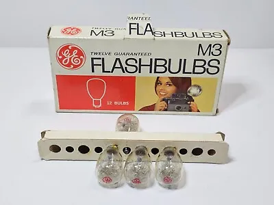 General Electric M3 Flash Bulbs NOS Box Of 4 FREE SHIPPING • $12.99