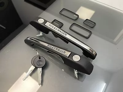 $85 • Buy VW Mk1 Rabbit Cabriolet Jetta VOLKSWAGEN Engraved Door Handles Left & Right