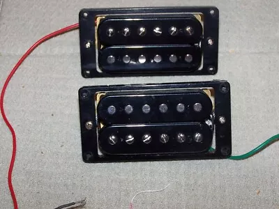 Pair Of Vintage MIJ Japan 7.k Ohm Epiphone Les Paul Humbuckers W/Rings (EO#1) • $45