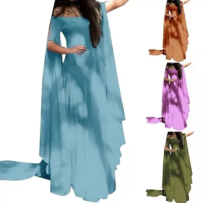 Women Retro Cosplay Vintage Party Club Elegante Dress Maxi Dress • $43.84