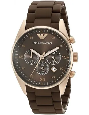 NEW Genuine EMPORIO ARMANI Tazio Chronograph Sportivo 43mm Men's Watch AR5890 • £142.65