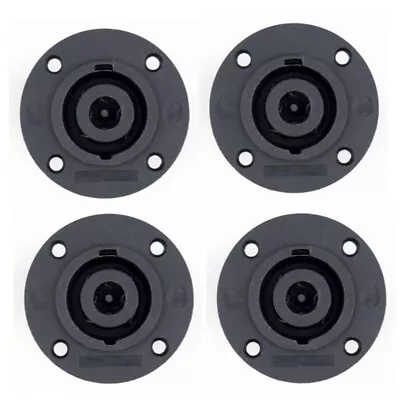 4 Speakon Compatible Speaker Connector Surface Panel Mount 8 Pole Conductor N580 • $10.30