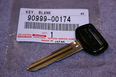 $15.50 • Buy 90999-00174 Uncut Key Blank - Corolla MR2 Supra 4Runner Pickup - Genuine Toyota