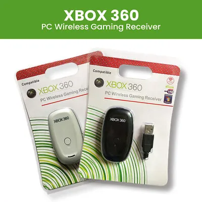 PC Wireless Controller Game Receiver Adapter For Microsoft XBOX 360-Black/White • $27