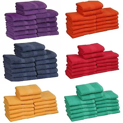 12 Piece Salon Hand Towels 100% Cotton 16x27 In Double Stitched Quick Dry Towel • $29