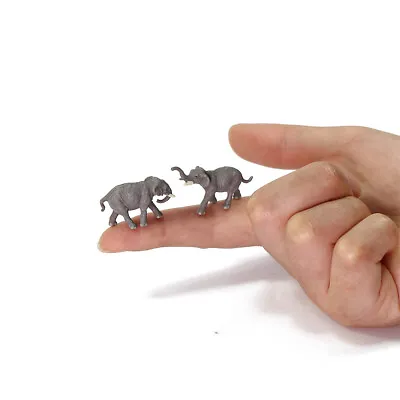 10pcs N Scale 1:160 Elephant PVC Well Painted Animals Model Railway • $8.99