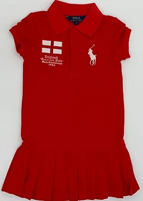 £14.99 • Buy New  Girls  Ralph Lauren Cotton Cotton Polo Dress 5T / 5 Years