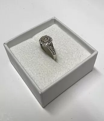 10KT White Gold Diamond Ring Size 5 - 2.4 Grams • $11.50