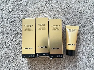 NEW 3 X 5ML Chanel Sublimage La Creme Ultimate Cream Texture Universelle • £68.76