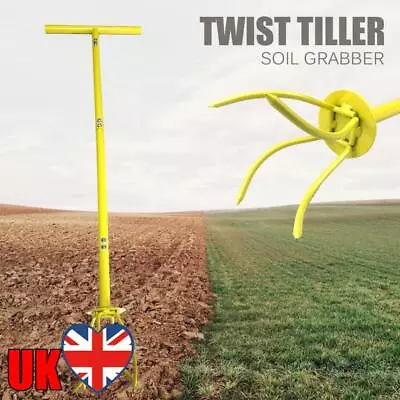 Cultivator Tiller With Long Handle Garden Claw Cultivator Handheld For Plant Box • £36.60