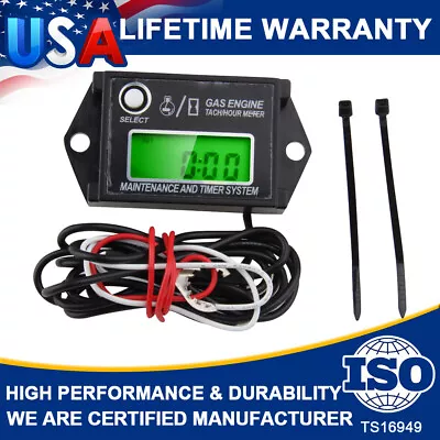 Waterproof Digital Mini Tiny Tachometer Tach Hour Meter Adjustable Job Timer US • $21.89